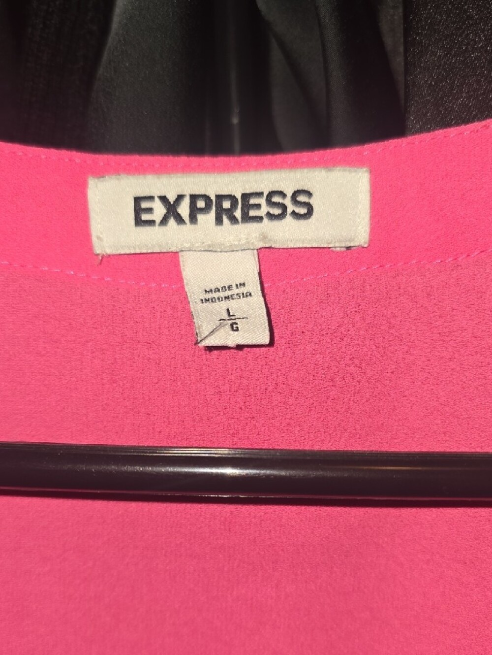 Express Pink Zip-Pocket Blouse - Picture 2 of 3